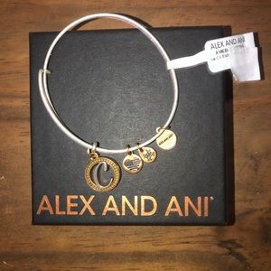 Alex and Ani Initial C Charm Bracelet New